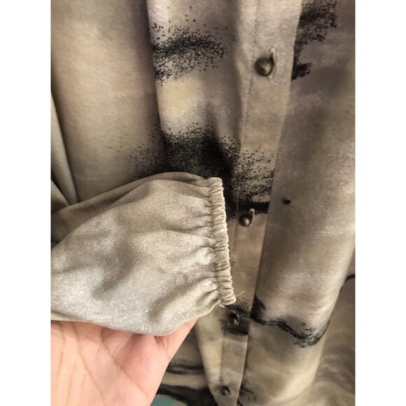 chico's women's sz 3 ( L 16-18 ) blouse buttons print casual dress shirt 307 - Picture 8 of 11